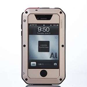 Waterproof Shockproof Aluminum Gorilla Metal Cover Case for iPhone 5S 5 4 4S with Fingerprint Access