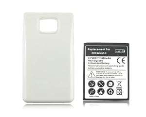 Generic White Extended Backup Thicker 3500mAh Battery with Back Cover For Samsung Galaxy S2 i9100
