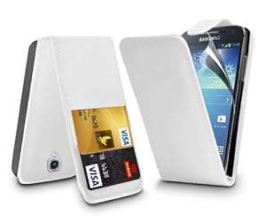 Samsung Galaxy S3 White Leather Flip Case