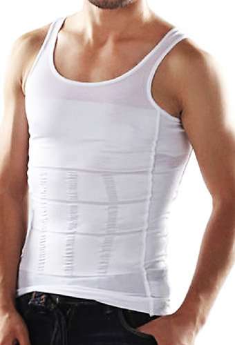 SODACODA Men Stretchy Firm Tummy Belly Control Man Slimming Body Shaper Vest Undershirt Magic Compre
