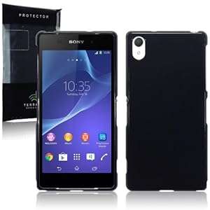 Sony Xperia Z2 Gel Case Cover The Keep Talking Shop Sony Xperia Z2 Accessories (Black Solid)
