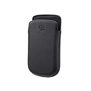 BlacBerry Pocket Leather Case for 9720 - Black