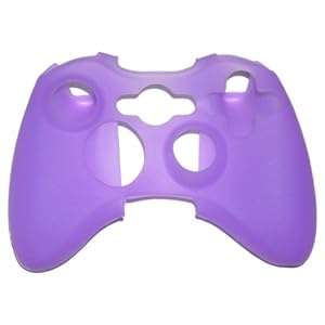 Generic Silicone Soft Protective Skin Case Cover for Xbox 360 Controller, Purple