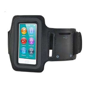 Fitness Black Sports Armband for iPod Nano 7th Gen (7G) - High Quality-ideal for Gym/ Jogging/Runnin