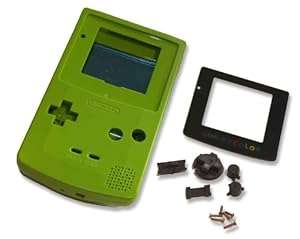Game Boy GBC Color Lime Green Replacement Shell Case w Screen & Tools