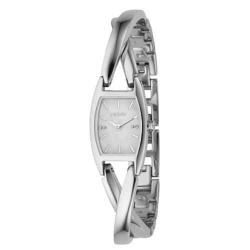 DKNY NY4631 crossover mop dial stainless steel bracelet women watch NEW