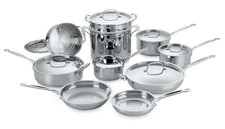 Cuisinart 77-17 Chef's Classic Stainless 17-Piece Cookware Set