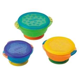 Munchkin Three Stay Put Suction Bowl 3-Pack