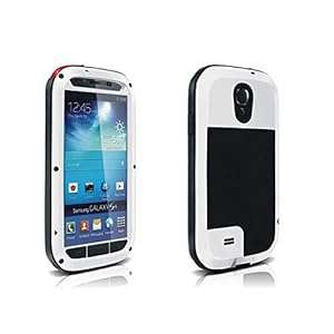 EK Aluminum Metal Case Cover Gorilla Glass Waterproof/shockproo... For Samsung Galaxy S4 (White)