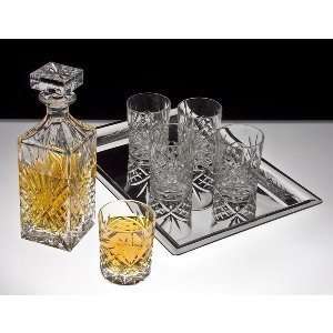Godinger Dublin 6-Piece Crystal Whiskey Decanter Set