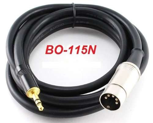 CablesOnline 15ft 5-Pin Din Male to 3.5mm(1/8in) Stereo Male Professional Audio Cable for Bang & Olu