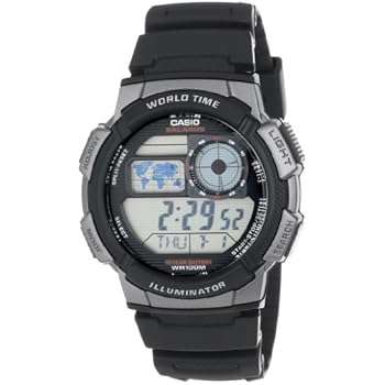 Casio Men's AE1000W-1BVCF Grey and Black Resin Digital Sport Watch..