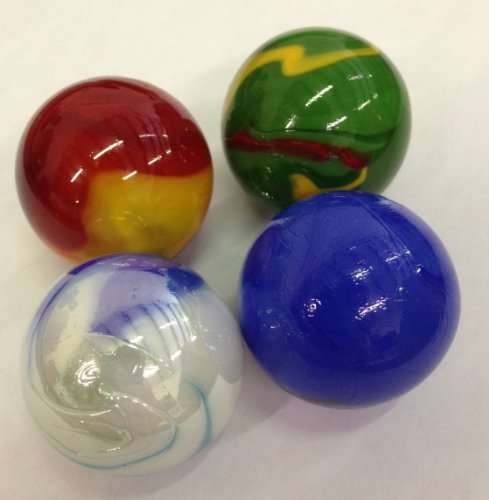 Mega Marbles SET OF 4 ASSORTED BULK - 1 3/8" BOULDER MARBLES