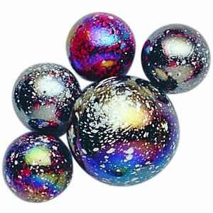 Mega Marbles - JUPITER MARBLES NET (1 Shooter Marble & 24 Player Marbles)