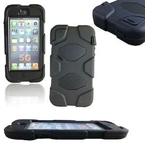 NEW STYLISH BLACK HEAVY DUTY SHOCK PROOF CASE COVER FOR APPLE IPHONE 5 5G 5S