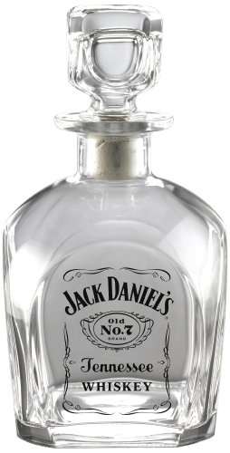 Jack Daniel's Licensed Barware Label Logo Square Decanter