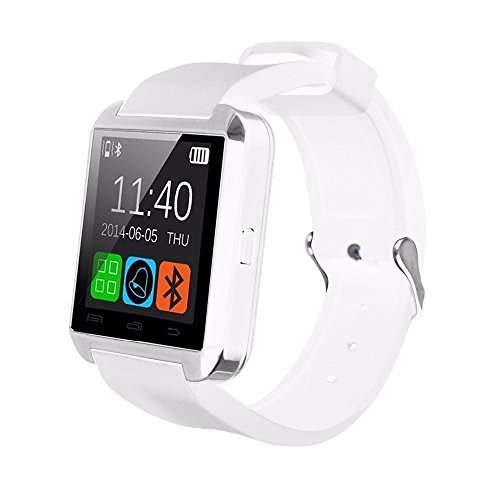 White U8 Upgrade Model Waterproof Bluetooth Wrist Smart Watch Phone Mate Handsfree Call for Smartpho