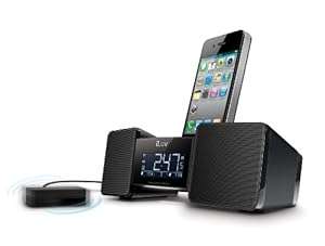 iLuv Vibro II Speaker and Docking Station with Bed Shaker and Dual Alarm Clock for Apple iPhone