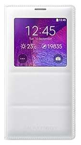 Samsung S-View Pattern Cover Case for Galaxy Note 4 - White