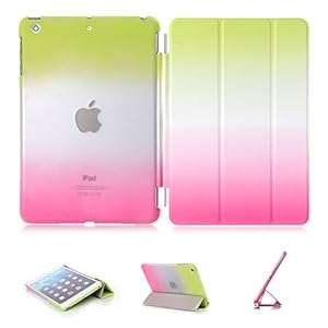 iPad Mini 1/2/3 Case iPad Mini 1/2/3 Cover DEENOR Colour Series Smart Cover Transparent Ba (!A04)
