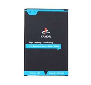 Kamor 3200mAh Li-ion Replacement Battery For Samsung Galaxy Note 3 SM-N9000 SM-N9005 N7200 LTE Andro