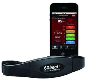 60beat BLUE Heart Rate Monitor for iPhone 4S, iPad (3rd Gen) & iPhone 5