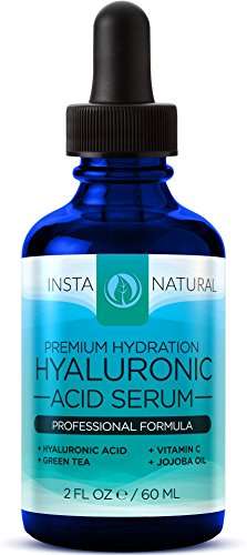 InstaNatural Hyaluronic Acid Serum for Face - For Wrinkles, Crows Feet & Fine Lines - Organic Aloe,