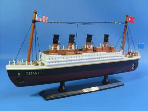 Titanic 14" Model Cruiseship - Already Built Not a Kit - Wooden Ship Model Cruise Ship Replica Scale