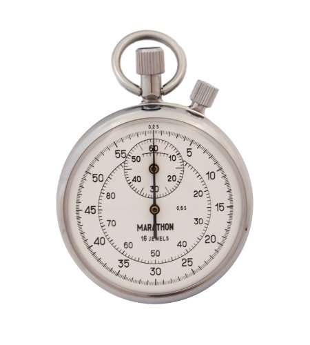 MARATHON Interruption Type Single Action Mechanical Windup Analog Stop Watch