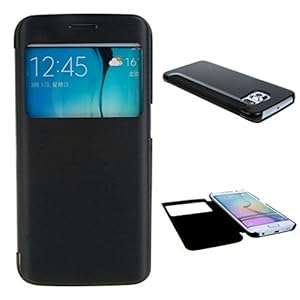 For Galaxy S6 edge G925 TUTUWEN Fashion [View Window] Flip PU Leather with Hard Rear Case Prot