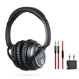 JAZZA(Meiego) ANC-J2 Foldable Stereo Active Noise Cancelling Headphones with a Headset Bag (Ashy)