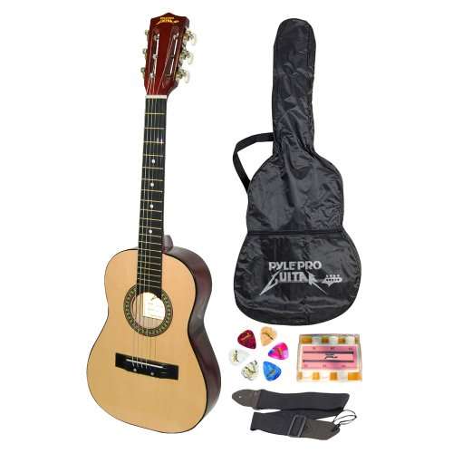 Pyle-Pro PGAKT30 30'' Inch Beginner Jamer, Acoustic Guitar w/ Carrying Case & Accessories