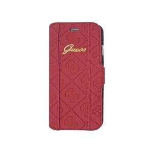Guess Scarlett Collection Book Type Cover Case for iPhone 6 Plus - Red