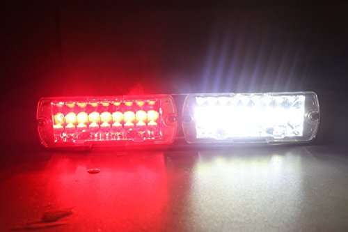 T Tocas(tm) Car 16-led 18 Flashing Mode Emergency Vehicle Dash Warning Strobe Flash Light Red White