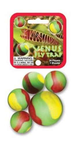 Venus Fly Trap Marble Set   (24 Player Marbles & 1 Shooter)