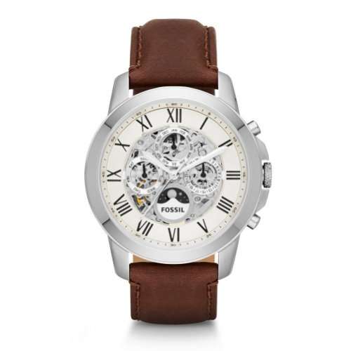 Fossil Men's ME3027 Grant Analog Display Automatic Self Wind Brown Watch
