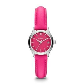 Fossil ES3271 Archival Mini Leather Watch - Pink
