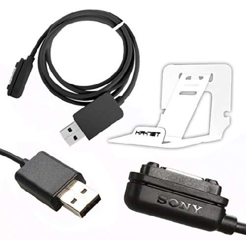 Sony Black Magnetic USB Charging Cable For Xperia Z1, Z1 mini, Z2 [Retail Packaging]