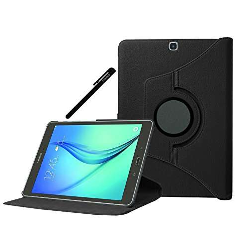 Samsung Galaxy Tab S2 9.7 Case Cover Accessories - 360 Degree Rotating PU Leather Stand Folio Case C