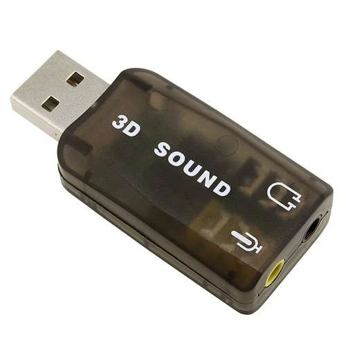 Brand New # 3D Usb To Audio Sound Card Adapter # Support 3D Sound # Best For DVD/Gaming/Music #