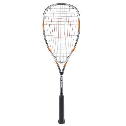 Wilson H145 Squash Racquet - White/Yellow/Grey, 27 Inch