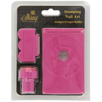 SHANY Stamping Nail Art Set (Nail Art Image Plate Holder, Scraper, Stamper)