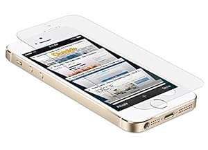 Kyasi Gladiator Glass Screen Protector iPhone 5 / iPhone 5C / iPhone 5S with 1 HD Clear T (Clear)