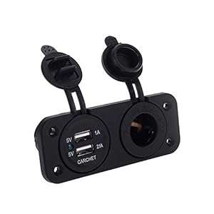 12V Dual USB Car Charger Cigar Cigarette Lighter Socket Splitter Double Power Adapters