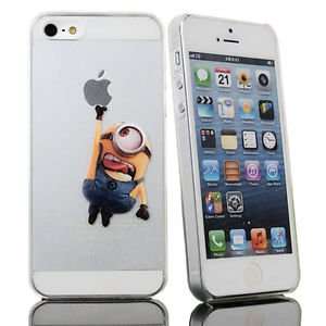 FashionFort Minion Apple iPhone transparent hard case 4 4s 5 5s 5c 6 6 (6 Minion)