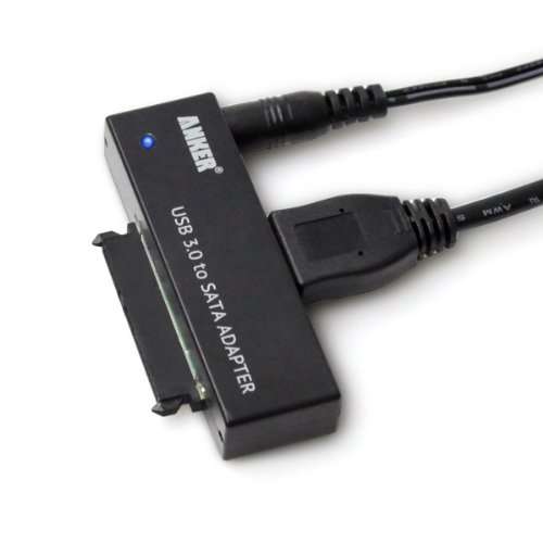Anker USB 3.0 to SATA 3ft Converter Adapter Cable for 2.5 inch/3.5 inch Hard Drive Disk HDD and SSD,