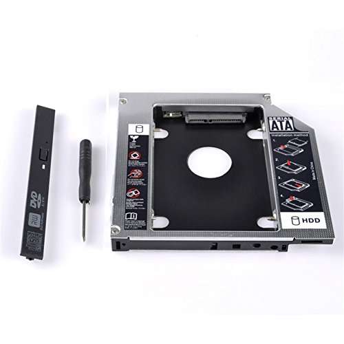Silvercell 9.5mm Universal SATA HDD SSD Hard Drive Caddy for CD/DVD-ROM Optical Bay