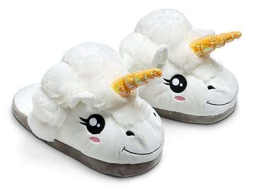 Plush Unicorn Slippers for Grown Ups