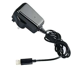 FX Factory Mains Charger for Apple iPhone 5/5C/5S iPad Air Mini 2 iPhone 6 and iPhone 6 p (Black)