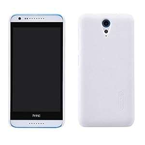 HTC Desire 620 CaseLeegu(TM) Frosted Hard Case Cover with HD Screen Protector for HTC Des (White)